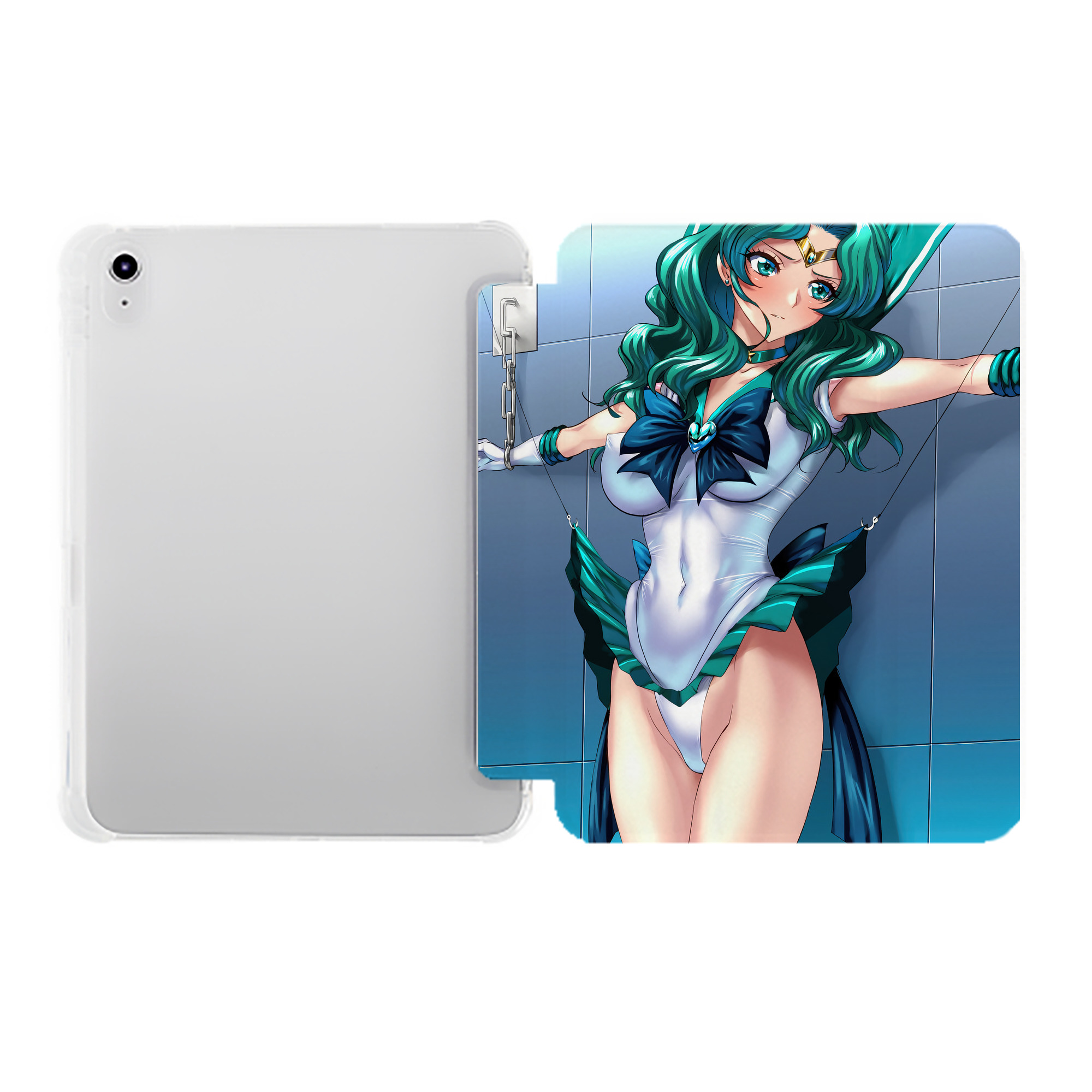 （画像用） 美少女戦士セーラームーン Sailor Moon IPad ケース ペン収納付き 三つ折りスタンド PUレザー×シリコン 対応機種9.5/10.5/10.9インチ